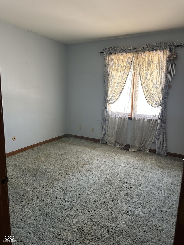 view of carpeted empty room