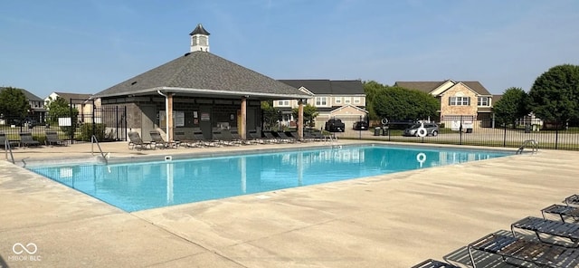 view of pool with a patio area