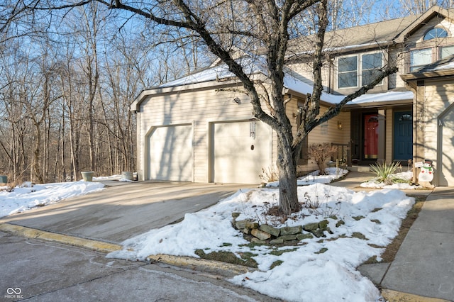 view of front of home featuring a garage