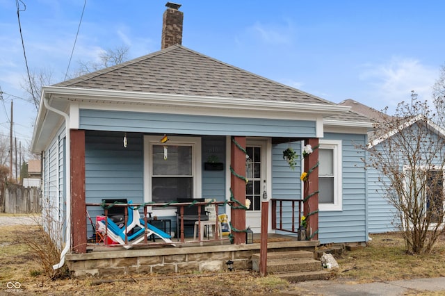 view of front facade with a porch