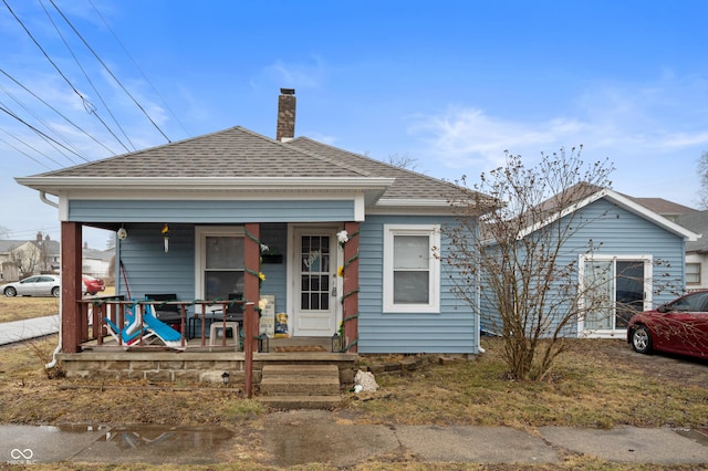 bungalow-style house featuring a porch