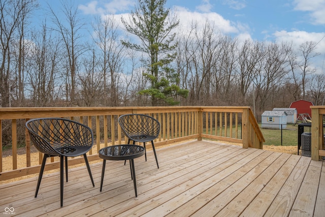 view of wooden terrace