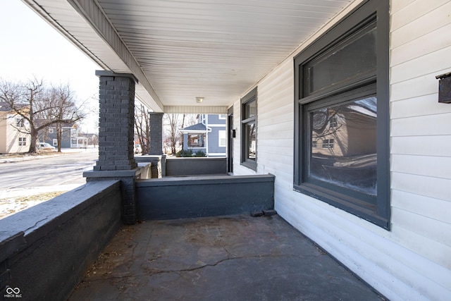 view of patio with covered porch