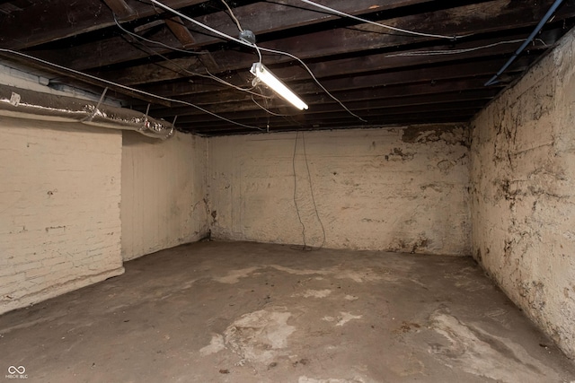 view of basement