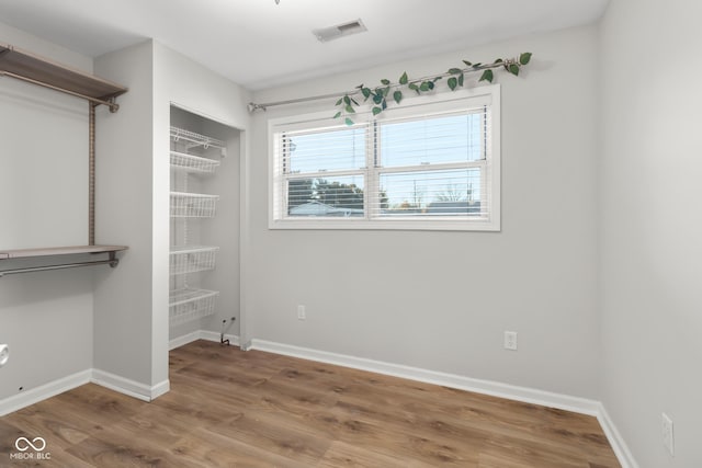 interior space featuring hardwood / wood-style floors