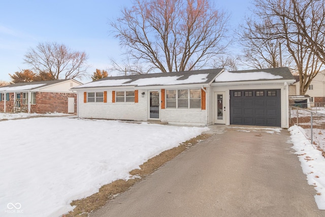 ranch-style house with a garage