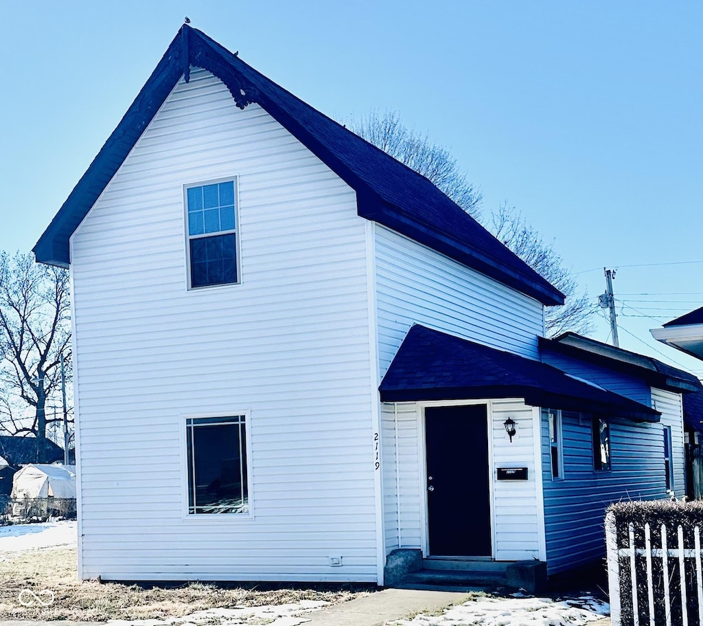 view of back of property