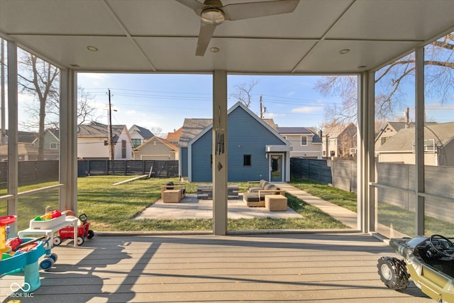 view of sunroom / solarium