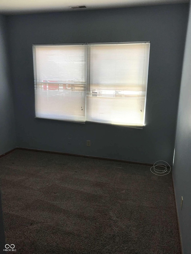 view of carpeted empty room