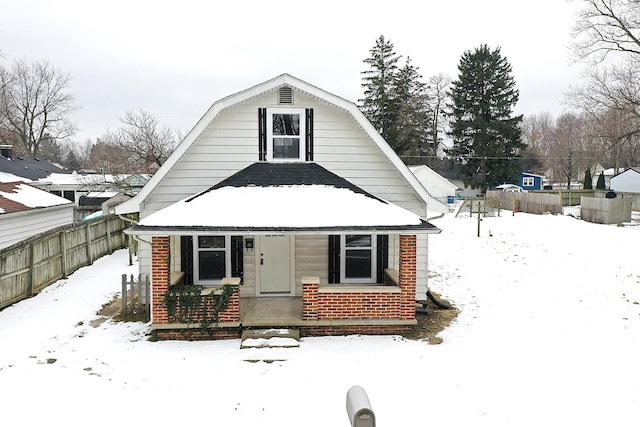 view of bungalow-style house