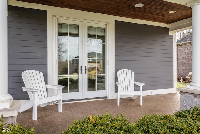 view of patio / terrace with french doors