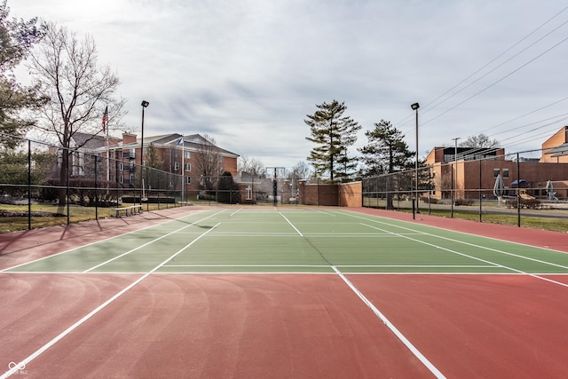 view of sport court with basketball court