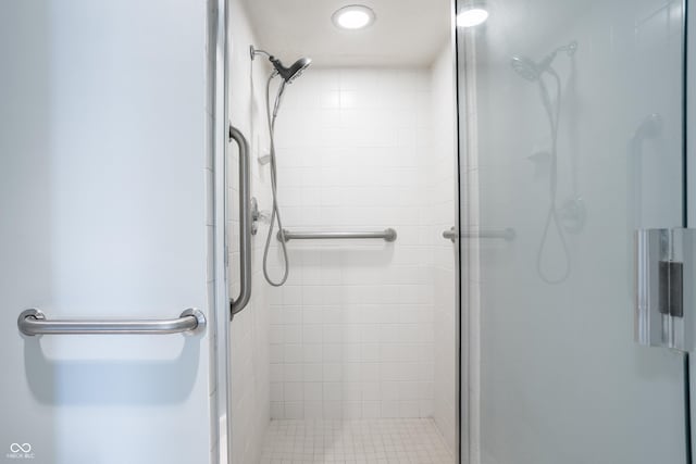 bathroom with walk in shower