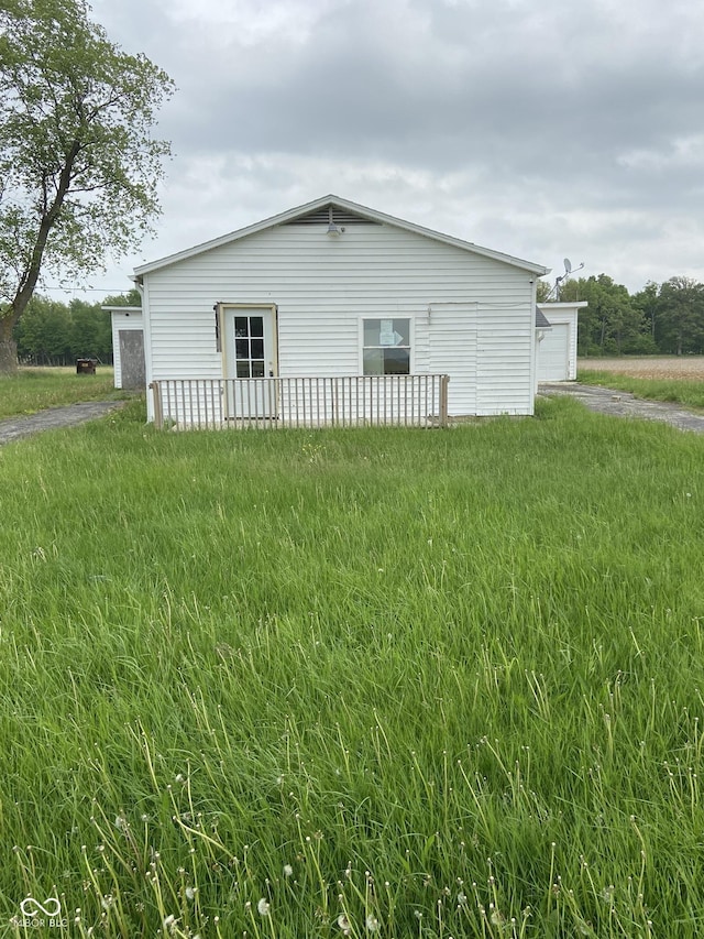 view of home's exterior with a garage