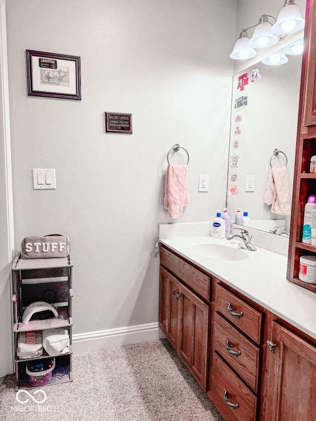 bathroom featuring vanity