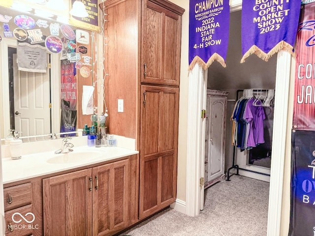 bathroom featuring vanity