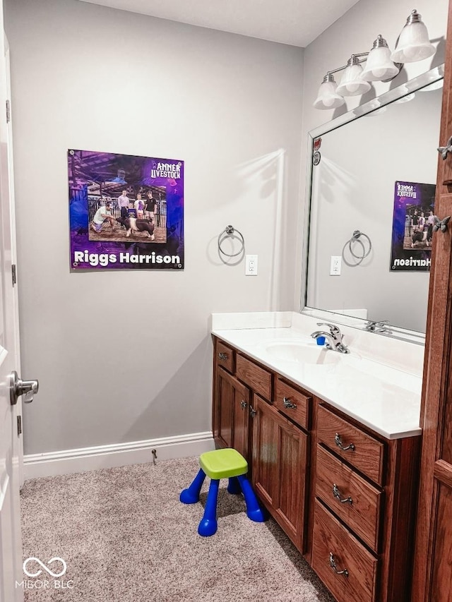 bathroom featuring vanity