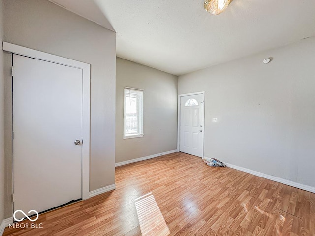 foyer featuring light hardwood / wood-style floors