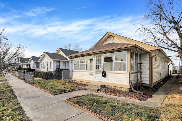 view of front of home