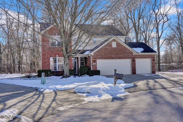 view of front property featuring a garage