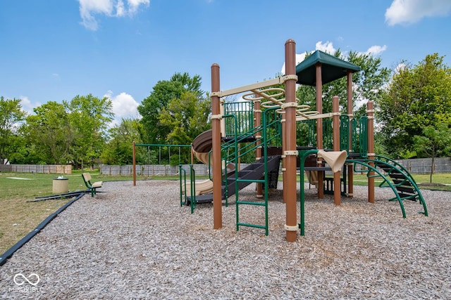 view of jungle gym