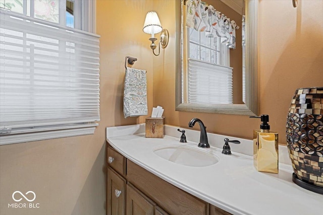 bathroom featuring vanity