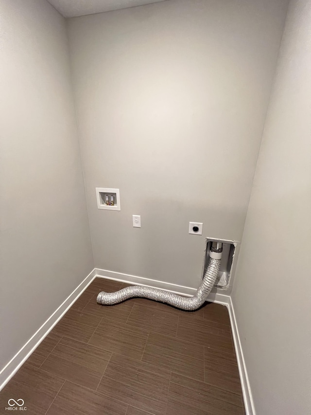 laundry room featuring electric dryer hookup and hookup for a washing machine