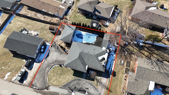 birds eye view of property