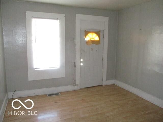 entryway featuring light hardwood / wood-style flooring