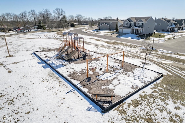 exterior space with a playground