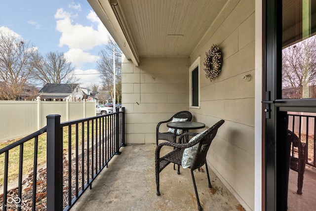 view of balcony