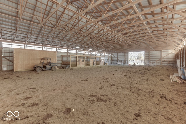 view of horse barn