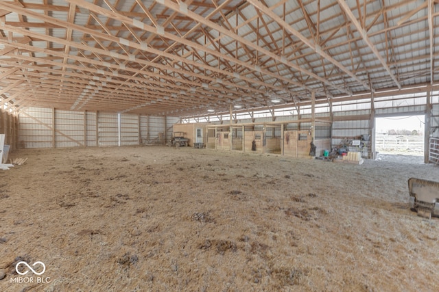 view of horse barn