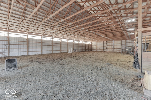 view of horse barn