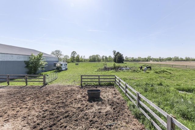 4462 S Morgantown Rd, Greenwood, IN 46143 - view of yard featuring a view of rural / pastoral area and fence