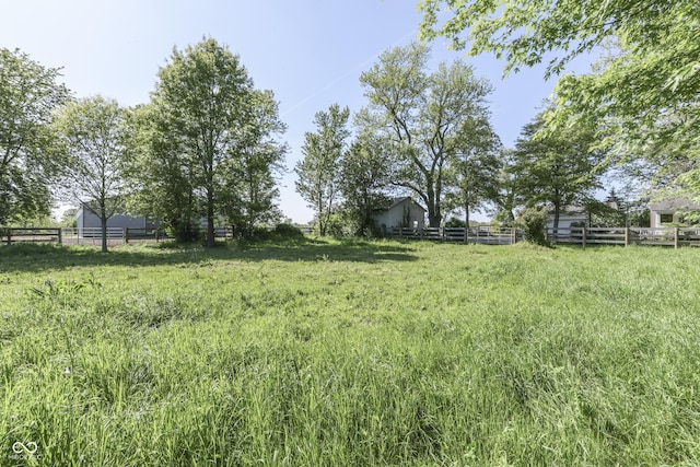 4462 S Morgantown Rd, Greenwood, IN 46143 - view of yard with fence and a view of rural / pastoral area