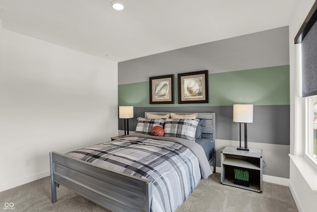 bedroom featuring carpet flooring