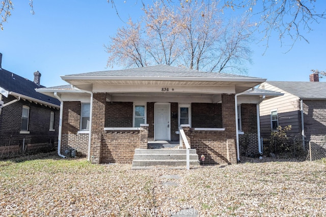 view of front of house featuring covered porch