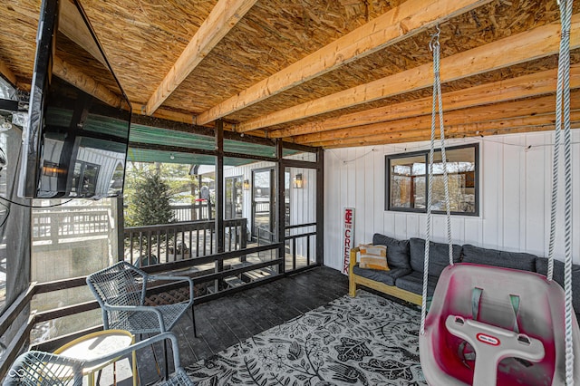 view of sunroom / solarium