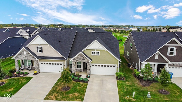 craftsman-style home with a garage