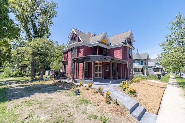 view of front of house featuring covered porch