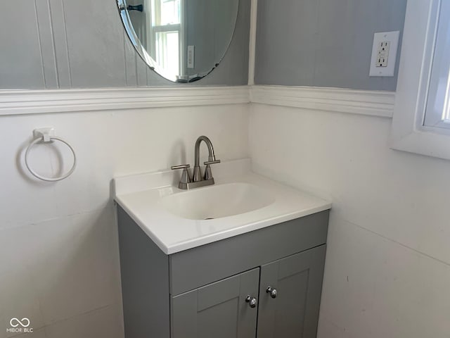 bathroom featuring vanity