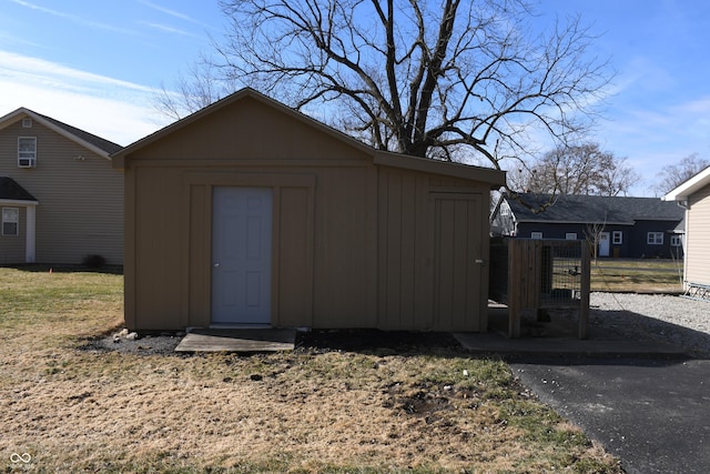 view of outdoor structure