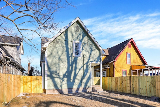 view of back of property