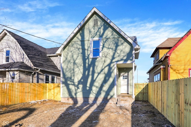 view of rear view of property