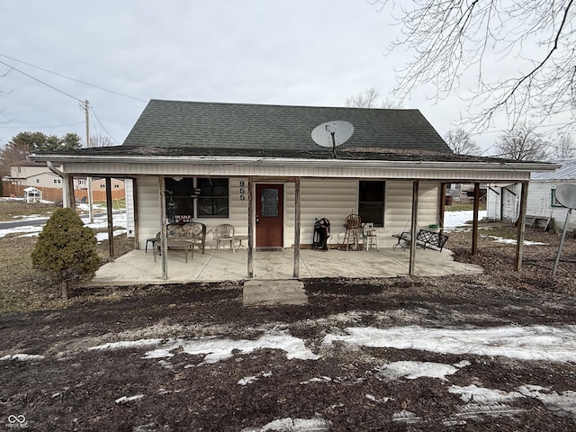 view of rear view of property