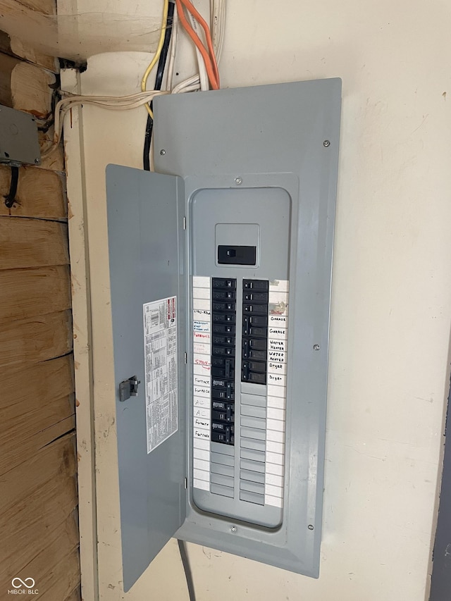 utility room with electric panel