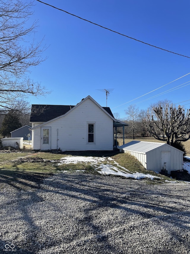 view of property exterior