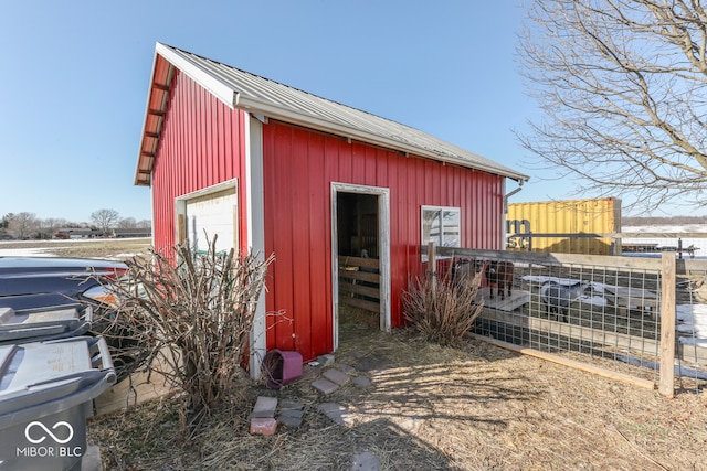 view of outbuilding