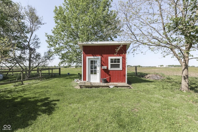 5750 W 300th Rd N, Bargersville, IN 46106 - view of shed featuring a rural view